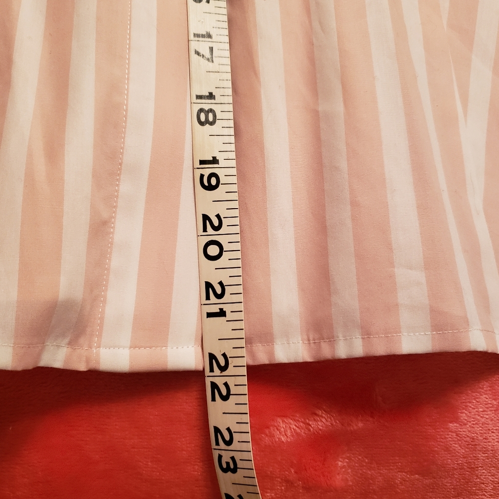 NWT CALVIN KLEIN cream/white striped shirt cotton dress (2) - Picture 10 of 15
